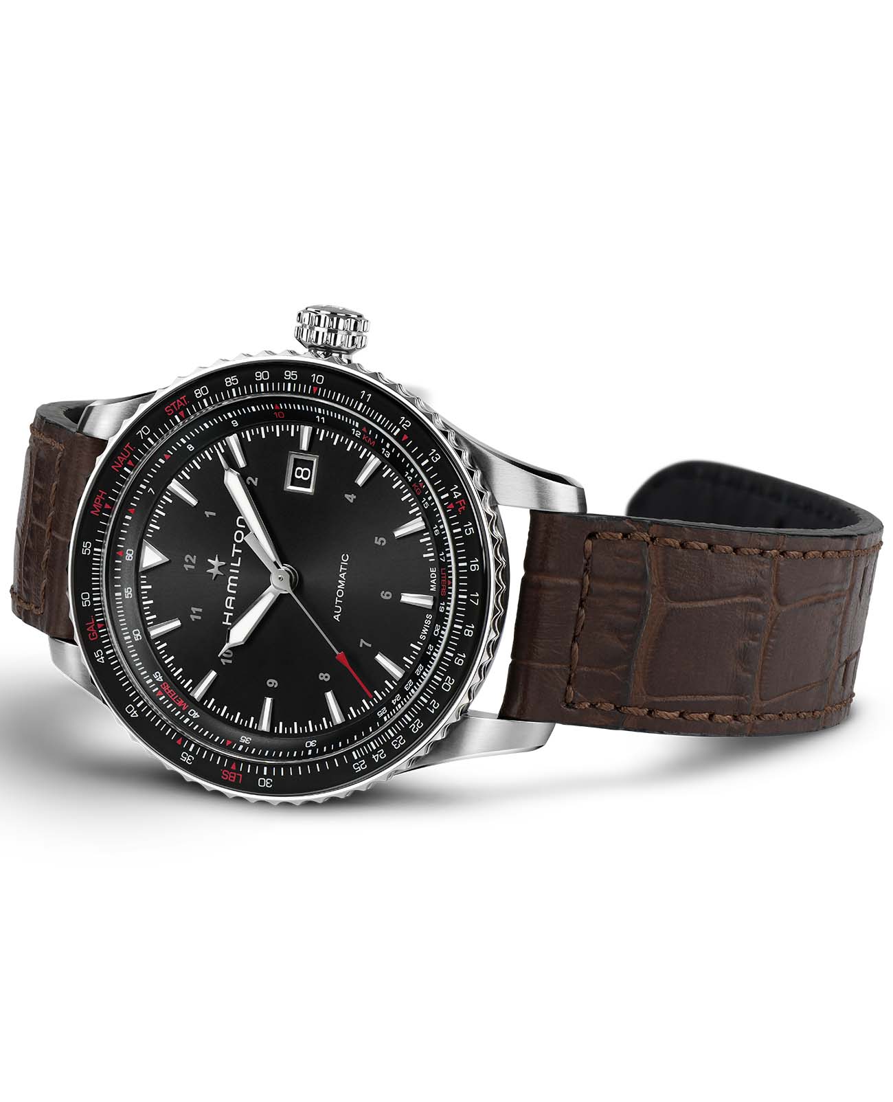 Hamilton Hamilton Khaki Aviation Converter H76615530  — детали корпуса и кожаный