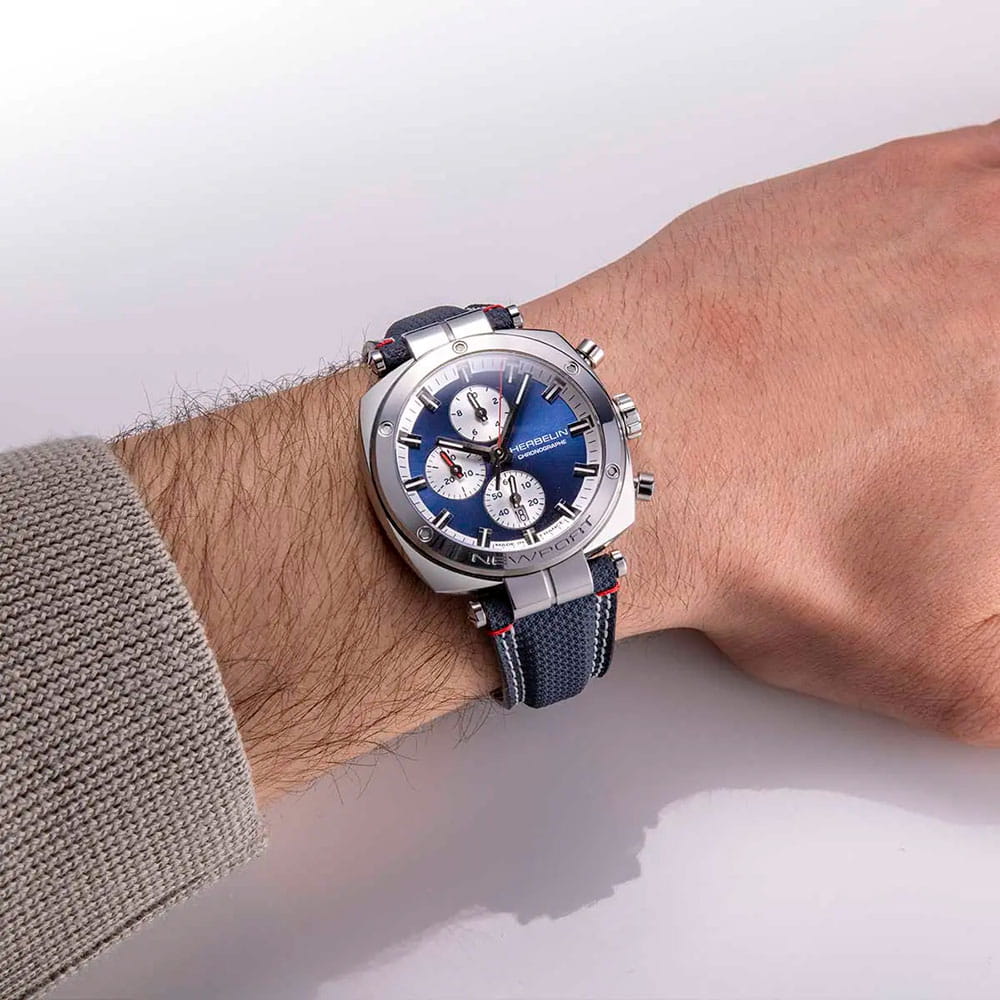 Оригинальные часы Herbelin Herbelin Newport Heritage 35664AP25 кварцевые калибр механизма ronda 3540.d общий вид