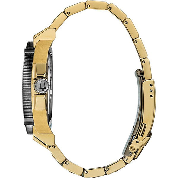 Bulova Bulova Precisionist 98D156,  сша мужские часы на браслете нержавеющая сталь с ip-покрытием боковой вид