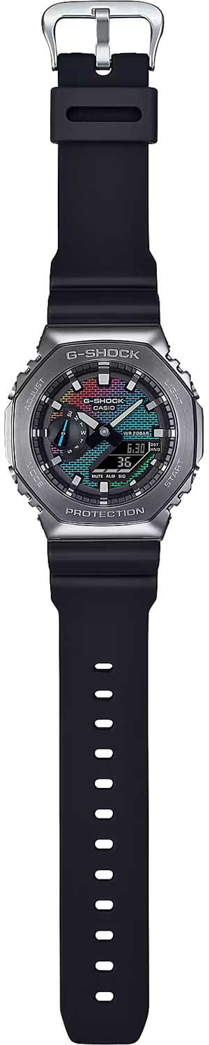 Casio Casio G-Shock GM-2100BRW-1A, g-shock япония мужские часы на браслете пластик боковой вид