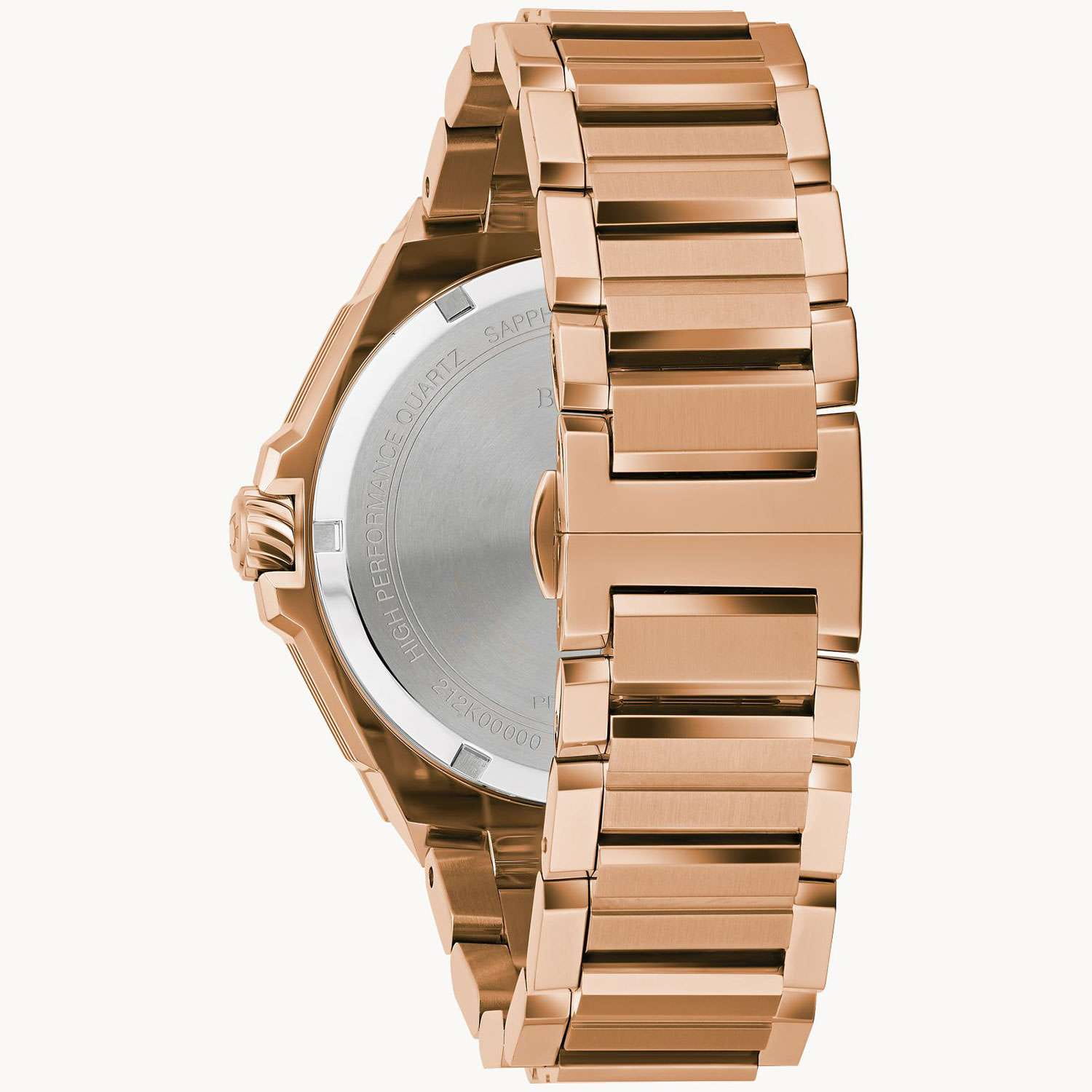 Bulova Bulova Precisionist 97D129,  сша мужские часы на браслете нержавеющая сталь с ip-покрытием боковой вид