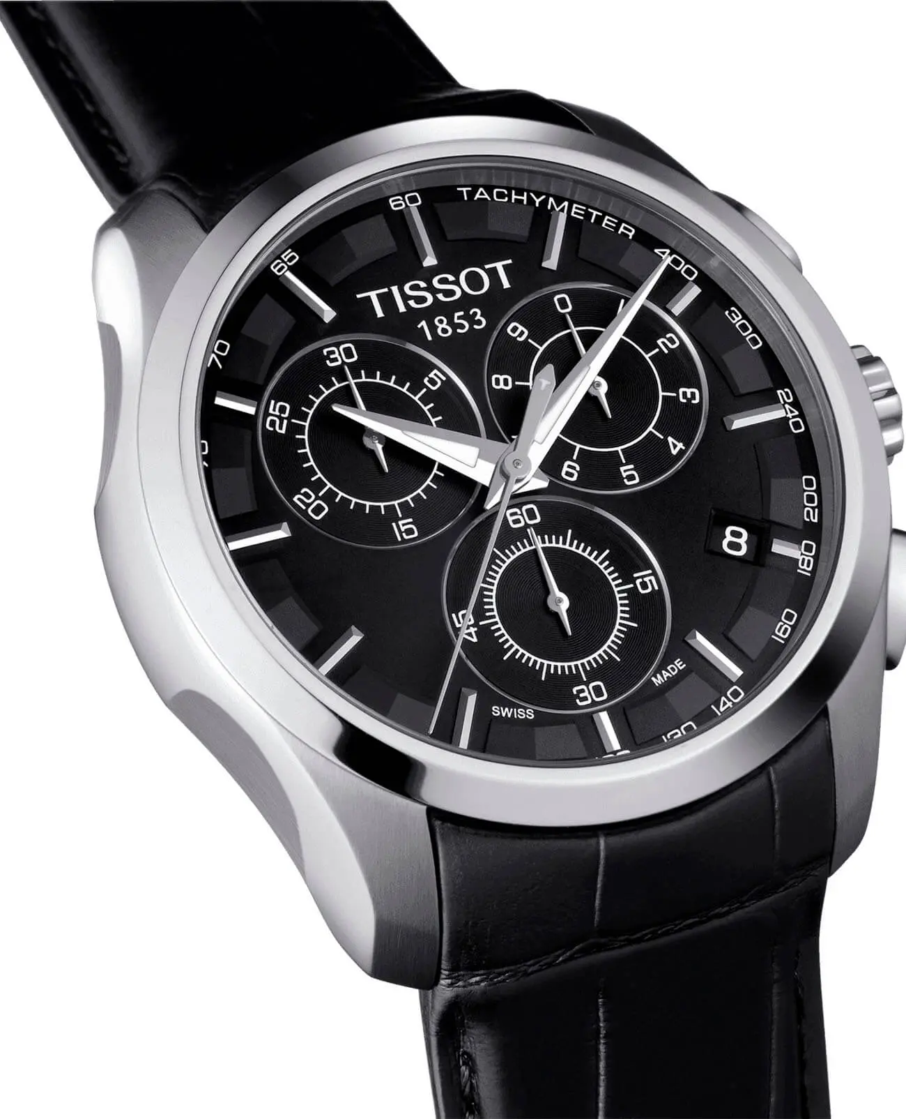 Часы Tissot Couturier Chronograph T0356171605100 купить в Уфе по цене 76188  RUB: описание, характеристики