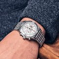 Breitling Breitling Chronomat B01 42 Six Nations England AB0134A71A1A1 мужские часы серебристый циферблат на запястье