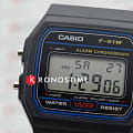 Casio Casio Collection F-91W-1 illuminator японские мужские часы на браслете пластик боковой вид