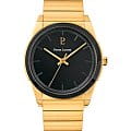 Pierre Lannier Pierre Lannier Candide  215L032  215L032 кварцевые мужские часы черный циферблат, браслет нержавеющая сталь с ip-покрытием — вид спереди
