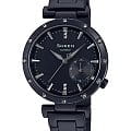 Casio Casio Sheen SHE-4051BD-1A  SHE-4051BD-1A кварцевые женские часы черный циферблат, браслет сталь с ip покрытием — вид спереди
