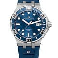 Maurice Lacroix Maurice Lacroix Aikon Venturer AI6058-SS001-430-1  AI6058-SS001-430-1 механические мужские часы синий циферблат, браслет каучук — вид спереди