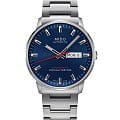 Mido Mido Commander Chronometer M021.431.11.041.00  M0214311104100 механические мужские часы синий циферблат, браслет нержавеющая сталь — вид спереди