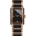 Rado Rado Integral Diamonds R20201712  R20201712 кварцевые женские часы коричневый циферблат, браслет сталь + pvd + керамика — вид спереди