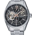 Orient Orient Star RE-AV0004N  RE-AV0004N механические мужские часы серый циферблат, браслет нержавеющая сталь — вид спереди