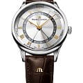 Maurice Lacroix Maurice Lacroix Masterpiece Tradition MP6507-SS001-110-3  MP6507-SS001-110-3 механические мужские часы серебристый циферблат, браслет кожаный — вид спереди
