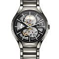 Rado Rado True Automatic Open Heart R27510152 Automatic R27510152 механические мужские часы серый циферблат, браслет плазменная керамика — вид спереди