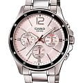 Casio Casio Collection MTP-1374D-7AVDF (MTP-1374D-7A)  MTP-1374D-7A кварцевые мужские часы серебристый циферблат, браслет нержавеющая сталь — вид спереди