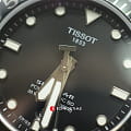 Tissot Tissot Seastar 1000 Powermatic 80 T120.407.11.051.00 механические мужские часы часы крупный план черный циферблата