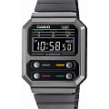 Casio Casio Vintage A100WEGG-1AEF  A100WEGG-1AEF кварцевые мужские часы черный циферблат, браслет нержавеющая сталь — вид спереди