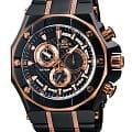 Casio Casio Edifice EFX-510SP-1A  EFX-510SP-1A кварцевые мужские часы черный циферблат, браслет сталь c pvd покрытием — вид спереди