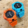 Casio Casio G-Shock GBA-800-4A, g-shock япония мужские часы на браслете пластик боковой вид