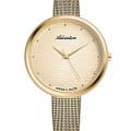 Adriatica Adriatica A3716.1141Q  A3716.1141Q кварцевые женские часы шампань циферблат, браслет сталь c pvd покрытием — вид спереди