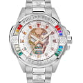 Philipp Plein Philipp Plein The Skull PWNAA0422  PWNAA0422 кварцевые мужские часы белый циферблат, браслет нержавеющая сталь с ip-покрытием — вид спереди