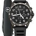 Victorinox Victorinox Fieldforce Sport Chronograph 241926.1 кварцевые мужские часы часы крупный план черный циферблата
