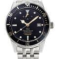 Orient Orient Star Sports Diver RE-AU0702B  RE-AU0702B механические мужские часы черный циферблат, браслет титановый — вид спереди