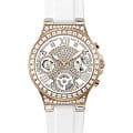 Guess Guess Ladies Jewelry GW0257L2  GW0257L2 кварцевые женские часы белый циферблат, браслет силикон — вид спереди