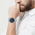 Jacques Lemans Jacques Lemans Liverpool 1-2075F мужские часы синий циферблат на запястье