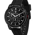 Maserati Maserati Successo R8871648005  R8871648005 кварцевые мужские часы черный циферблат, браслет каучук — вид спереди