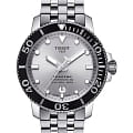 Tissot Tissot Seastar 1000 Powermatic 80 T120.407.11.031.00 Seastar 1000 T1204071103100 механические мужские часы серебристый циферблат, браслет нержавеющая сталь — вид спереди