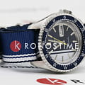 Seiko Seiko 5 Sports SRPK69, 5 sports япония мужские часы на браслете тканевый боковой вид