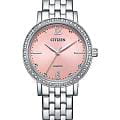 Citizen Citizen Elegance EL3100-55W  EL3100-55W кварцевые женские часы розовый циферблат, браслет нержавеющая сталь — вид спереди
