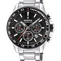 Festina Festina Timeless Chrono F20560/6  F20560/6 кварцевые мужские часы  черный циферблат, браслет нержавеющая сталь 316l — вид спереди