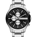 Armani Exchange Armani Exchange Quartz Dress Watch AX2152  AX2152 кварцевые мужские часы  черный циферблат, браслет нержавеющая сталь — вид спереди