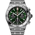 Breitling Breitling Chronomat B01 42 Bentley AB01343A1L1A1  AB01343A1L1A1 механические мужские часы зеленый циферблат, браслет нержавеющая сталь — вид спереди