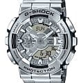 Casio Casio G-Shock GM-110D-8A GM GM-110D-8A электронные мужские часы  серый циферблат, браслет нержавеющая сталь — вид спереди