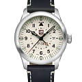 Luminox Luminox P–38 LIGHTNING XA.9527  XA.9527 кварцевые мужские часы бежевый циферблат, браслет кожаный — вид спереди