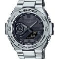 Casio Casio G-Shock GST-B500D-1A1DR (GST-B500D-1A1) GST G-Steel GST-B500D-1A1 электронные мужские часы серый циферблат, браслет нержавеющая сталь — вид спереди