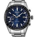 Seiko Seiko Astron GPS Solar SSE109J1  SSE109J1 автокварц (кинетик) мужские часы  синий циферблат, браслет титановый — вид спереди