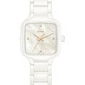 Rado Rado True Square Diamonds R27072902  R27072902 кварцевые женские часы перламутровый циферблат, браслет высокотехнологичная керамика + титан — вид спереди