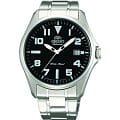 Orient Orient ER2D006B (FER2D006B)  FER2D006B механические мужские часы черный циферблат, браслет  — вид спереди