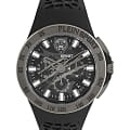 Plein Sport Plein Sport Thunderstorm Chrono PSABA0123  PSABA0123 кварцевые мужские часы  черный циферблат, браслет силикон — вид спереди