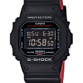 Casio Casio G-Shock DW-5600HR-1E DW-5600 DW-5600HR-1E электронные мужские часы черный циферблат, браслет полимер — вид спереди