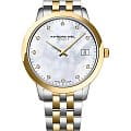 Raymond Weil Raymond Weil Toccata 5385-STP-97081  5385-STP-97081 кварцевые женские часы белый циферблат, браслет нержавеющая сталь с pvd-покрытием — вид спереди