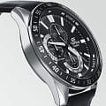 Casio Casio Edifice EFV-620L-1AVUDF (EFV-620L-1A), edifice япония мужские часы на браслете кожаный боковой вид