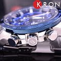 Casio Casio Edifice EQB-900DB-2A кварцевые мужские часы часы крупный план синий циферблата