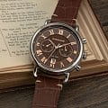 Earnshaw Earnshaw Investigator ES-8194-03  английские мужские часы на браслете кожаный боковой вид