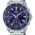 Casio Casio Edifice EFV-540D-2AVUDF (EFV-540D-2A) EFV EFV-540D-2A кварцевые мужские часы  синий циферблат, браслет нержавеющая сталь — вид спереди