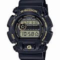 Casio Casio G-Shock DW-9052GBX-1A9DR (DW-9052GBX-1A9)  DW-9052GBX-1A9 электронные мужские часы черный циферблат, браслет пластик — вид спереди