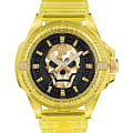 Philipp Plein Philipp Plein Skull Synthetic PWWAA0123  PWWAA0123 кварцевые женские часы черный циферблат, браслет полиуретан — вид спереди
