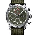 Breitling Breitling Aviator 8 Chronograph 43 Curtiss Warhawk A133161A1L1X2  A133161A1L1X2 механические мужские часы зеленый циферблат, браслет кожаный — вид спереди